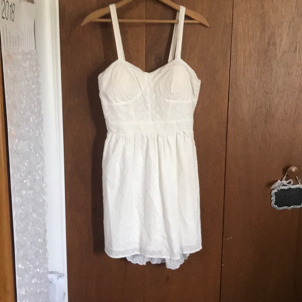 Short white lacy Cole Daniel Dress